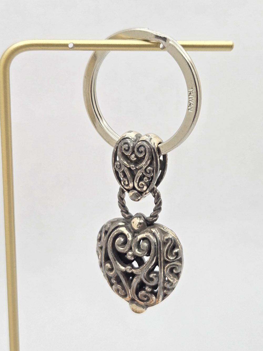 Brighton Silver-Tone Filigree Heart Key & Card Holder